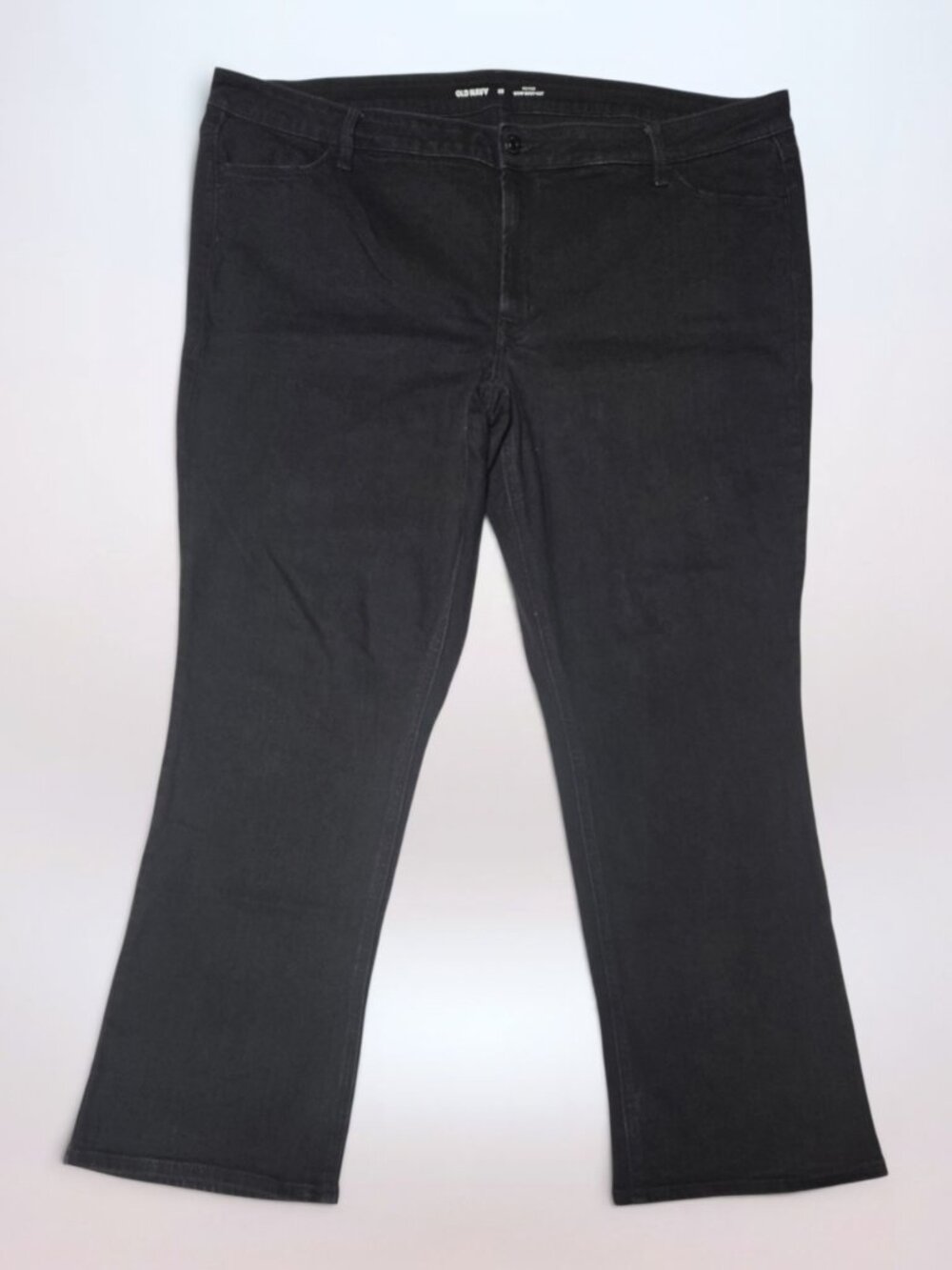 Old Navy Mid-Rise Wow Boot-Cut Black Jack Jeans 22 Regular